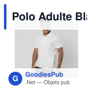 Polo Adulte Blanc Charles - Miniature 8