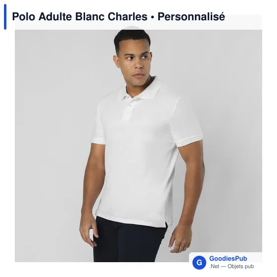 Polo Adulte Blanc Charles - Image 8