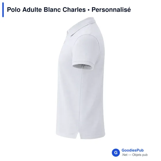 Polo Adulte Blanc Charles - Image 9
