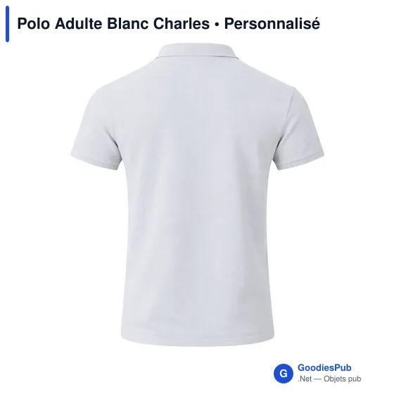 Polo Adulte Blanc Charles - Image 10