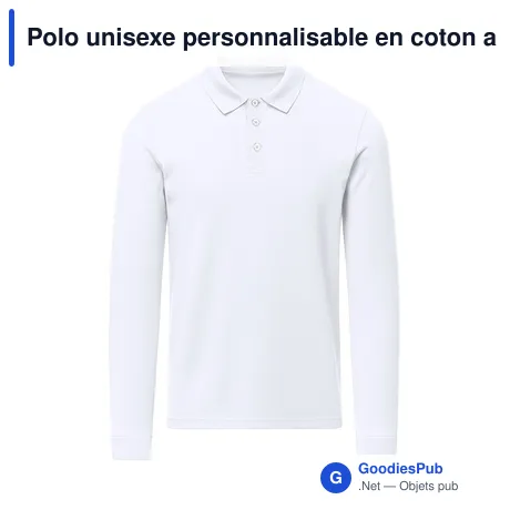Polo unisexe personnalisable en coton avec logo - Charlot