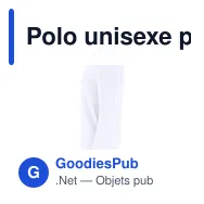Polo unisexe personnalisable en coton avec logo - Charlot - Miniature 3