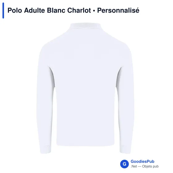 Polo unisexe personnalisable en coton avec logo - Charlot - Image 4