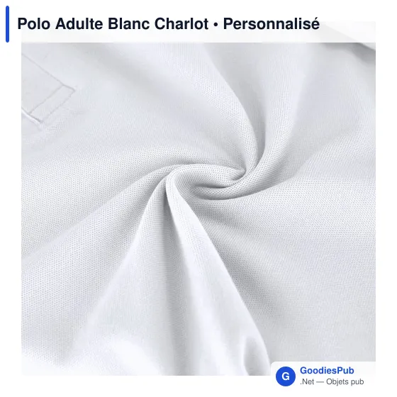 Polo unisexe personnalisable en coton avec logo - Charlot - Image 5