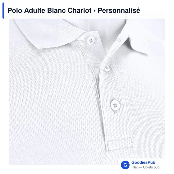 Polo unisexe personnalisable en coton avec logo - Charlot - Image 6