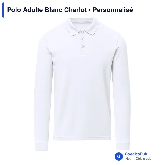 Polo unisexe personnalisable en coton avec logo - Charlot - Image 8