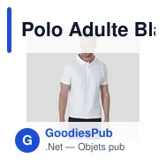 Polo Adulte Blanc "keya" MPS180 - Miniature 12
