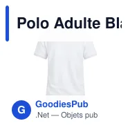 Polo Adulte Blanc Koupan - Miniature 11