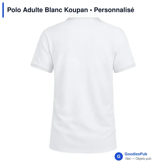 Polo Adulte Blanc Koupan - Image 11