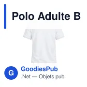 Polo Adulte Blanc Koupan - Miniature 7