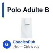 Polo Adulte Blanc Koupan - Miniature 8