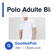 Polo Adulte Blanc Koupan - Miniature 10