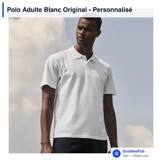 Polo personnalisé pour entreprise avec logo - Fruit Of The Loom - Image 2