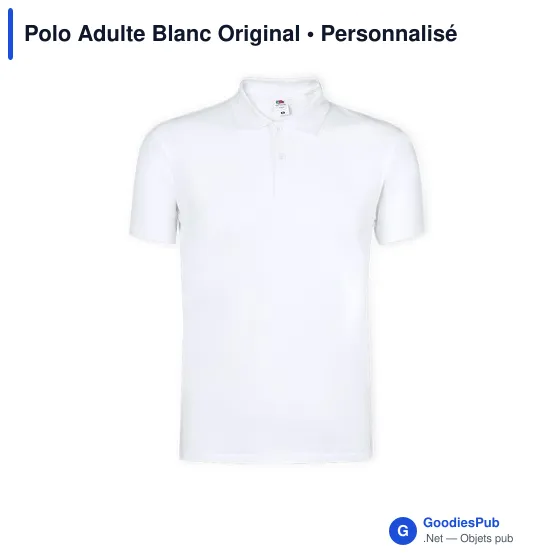 Polo personnalisé pour entreprise avec logo - Fruit Of The Loom - Image 4