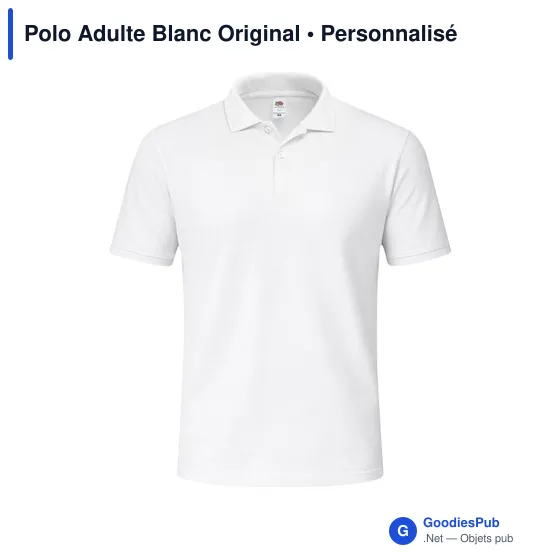 Polo personnalisé pour entreprise avec logo - Fruit Of The Loom - Image 7