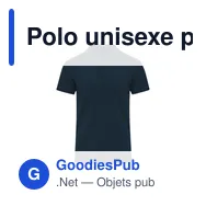 Polo unisexe personnalisable avec logo - Chaplin - Miniature 1