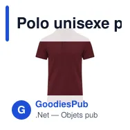 Polo unisexe personnalisable avec logo - Chaplin - Miniature 3
