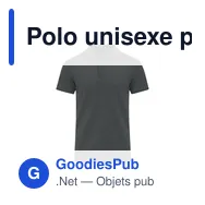 Polo unisexe personnalisable avec logo - Chaplin - Miniature 7