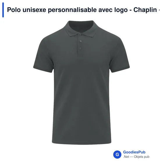 Polo unisexe personnalisable avec logo - Chaplin - Image 7