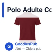 Polo Adulte Couleur Charles - Miniature 1
