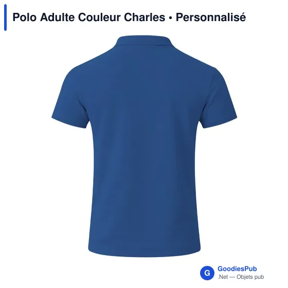 Polo Adulte Couleur Charles - Image 3