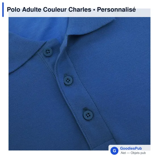 Polo Adulte Couleur Charles - Image 7