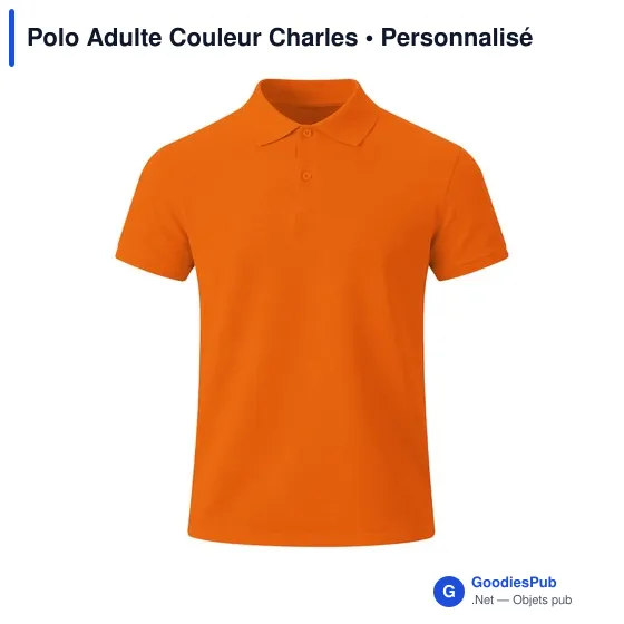 Polo Adulte Couleur Charles - Image 8
