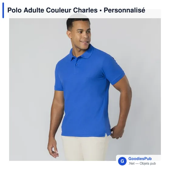 Polo Adulte Couleur Charles - Image 9