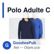 Polo Adulte Couleur Charlot - Miniature 2
