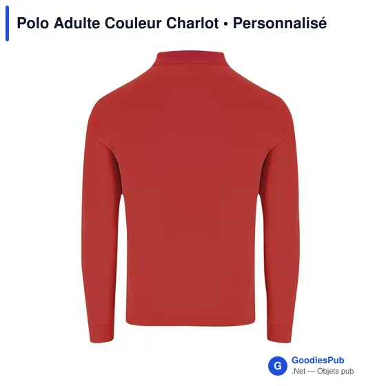 Polo Adulte Couleur Charlot - Image 11