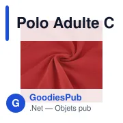 Polo Adulte Couleur Charlot - Miniature 5