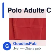 Polo Adulte Couleur Charlot - Miniature 7