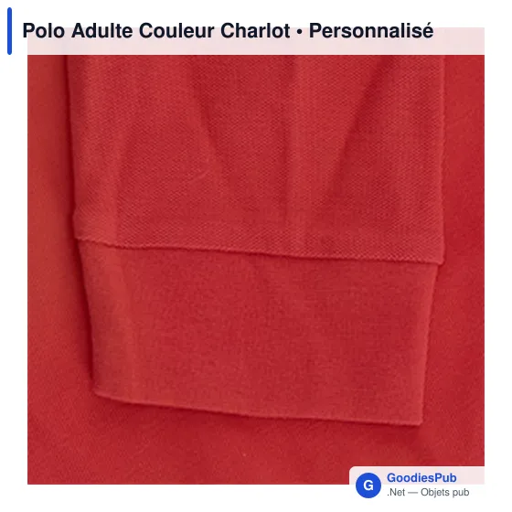 Polo Adulte Couleur Charlot - Image 7