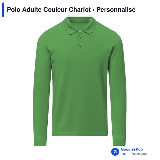 Polo Adulte Couleur Charlot - Image 8