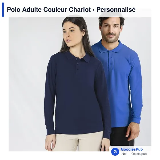 Polo Adulte Couleur Charlot - Image 9