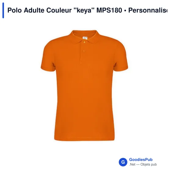 Polo Adulte Couleur "keya" MPS180 - Image 11