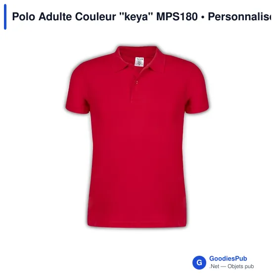 Polo Adulte Couleur "keya" MPS180 - Image 3