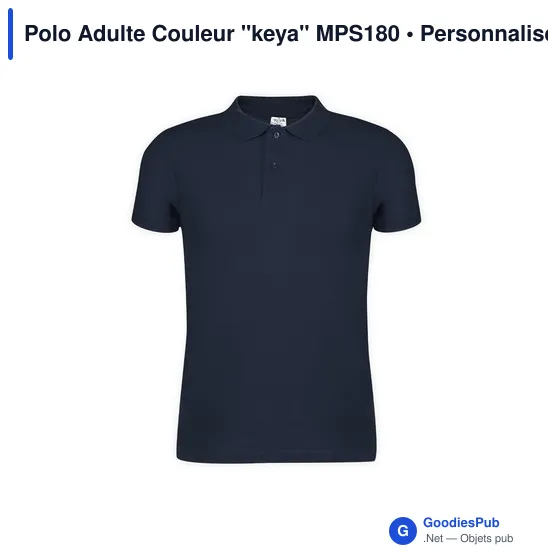 Polo Adulte Couleur "keya" MPS180 - Image 6