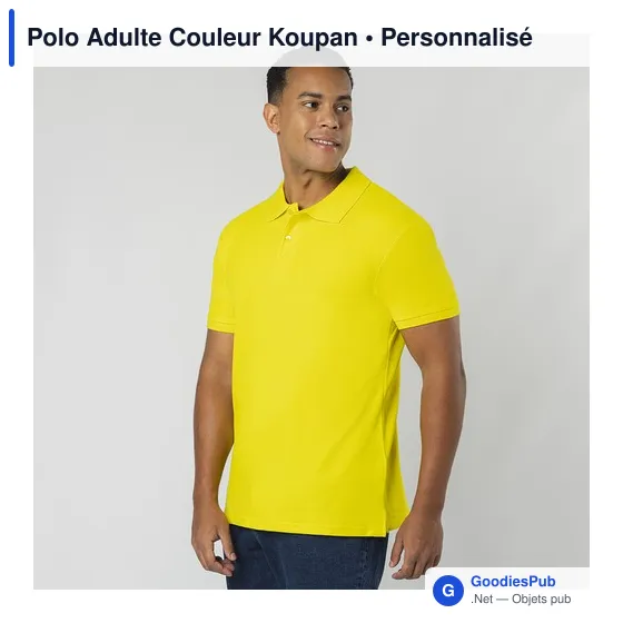 Polo Adulte Couleur Koupan - Image 10