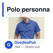 Polo personnalisé gris pour entreprise avec logo - Miniature 12