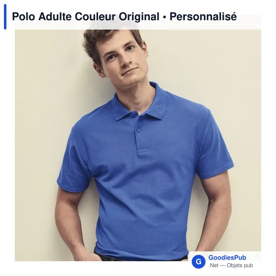 Polo personnalisé gris pour entreprise avec logo - Image 12