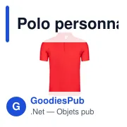 Polo personnalisé gris pour entreprise avec logo - Miniature 3