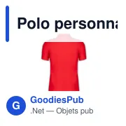 Polo personnalisé gris pour entreprise avec logo - Miniature 5