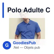 Polo personnalisé gris pour entreprise avec logo - Miniature 7