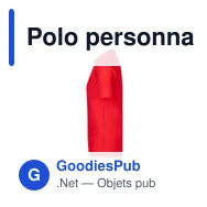 Polo personnalisé gris pour entreprise avec logo - Miniature 9