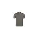 Variante gris foncé - Polo personnalisé gris pour entreprise avec logo
