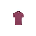 Variante bordeaux - Polo personnalisé gris pour entreprise avec logo