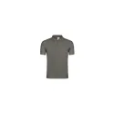 Variante gris foncé - Polo personnalisé gris pour entreprise avec logo