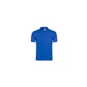 Variante bleu - Polo personnalisé gris pour entreprise avec logo
