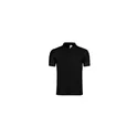 Variante noir - Polo personnalisé gris pour entreprise avec logo